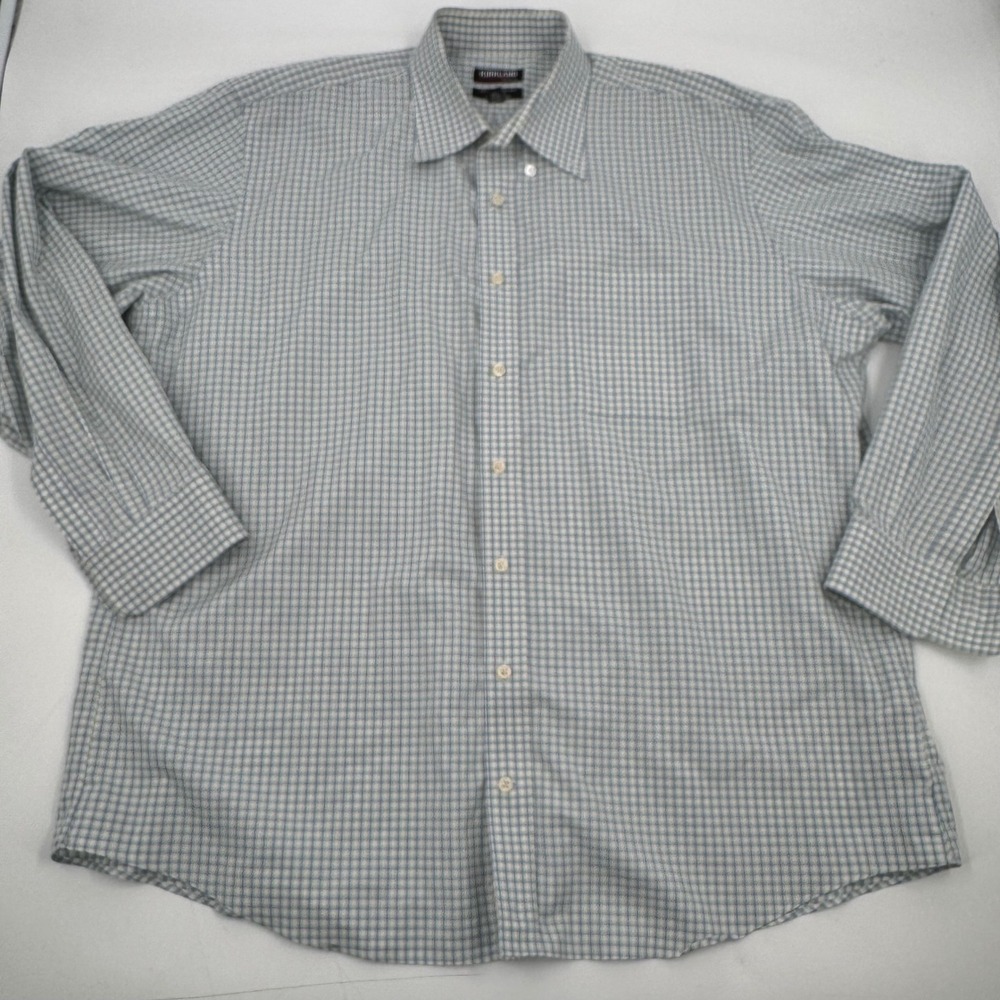 Kirkland Signature Traditional Fit Non Iron XL Plaid Dress Shirt Men